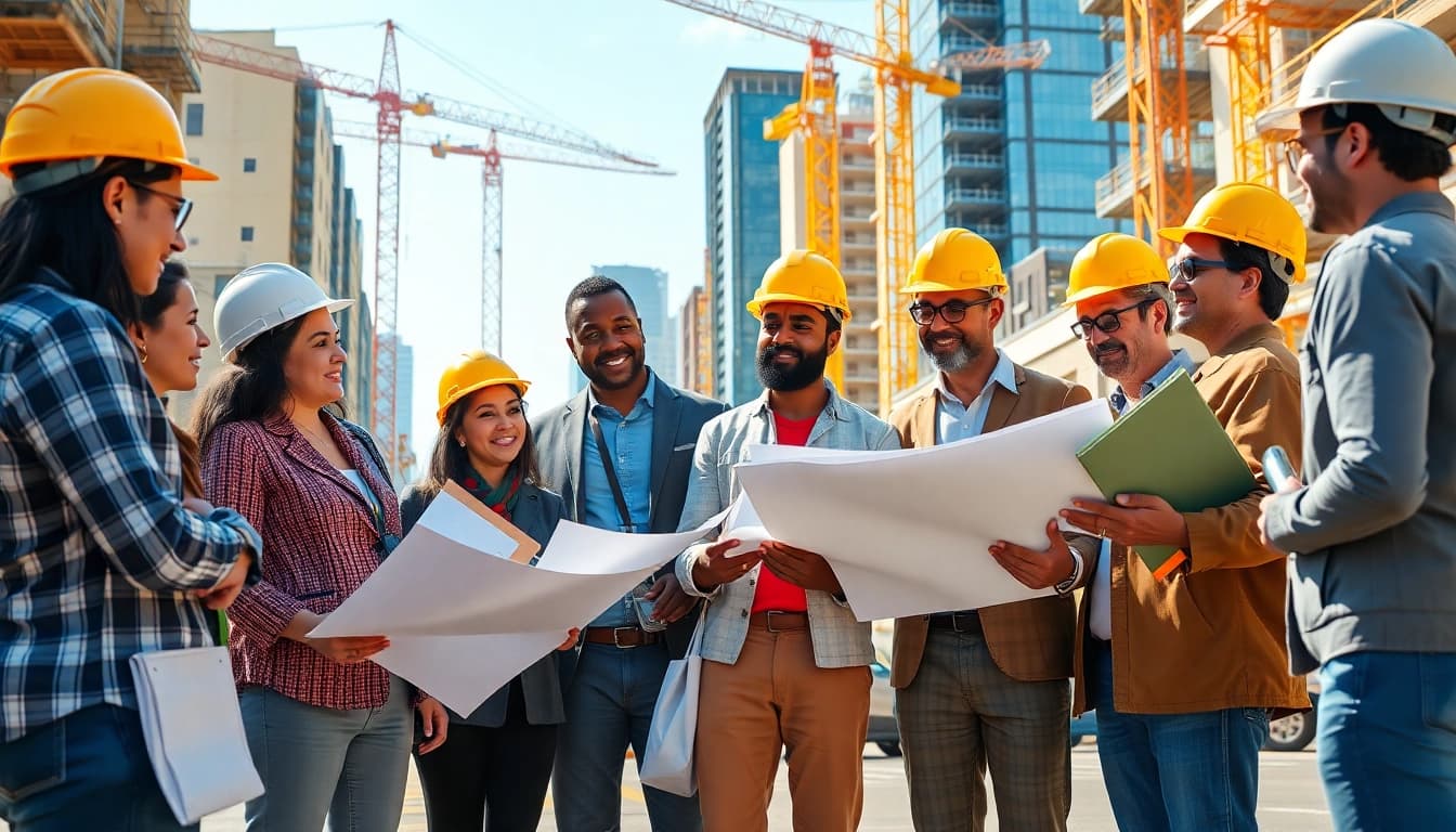 Promoting construction advocacy through teamwork among professionals and community members.