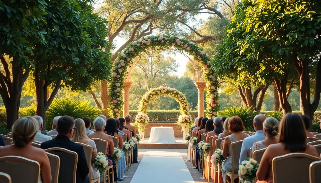 Experience the best wedding venue Jacksonville with an enchanting outdoor ceremony setting.