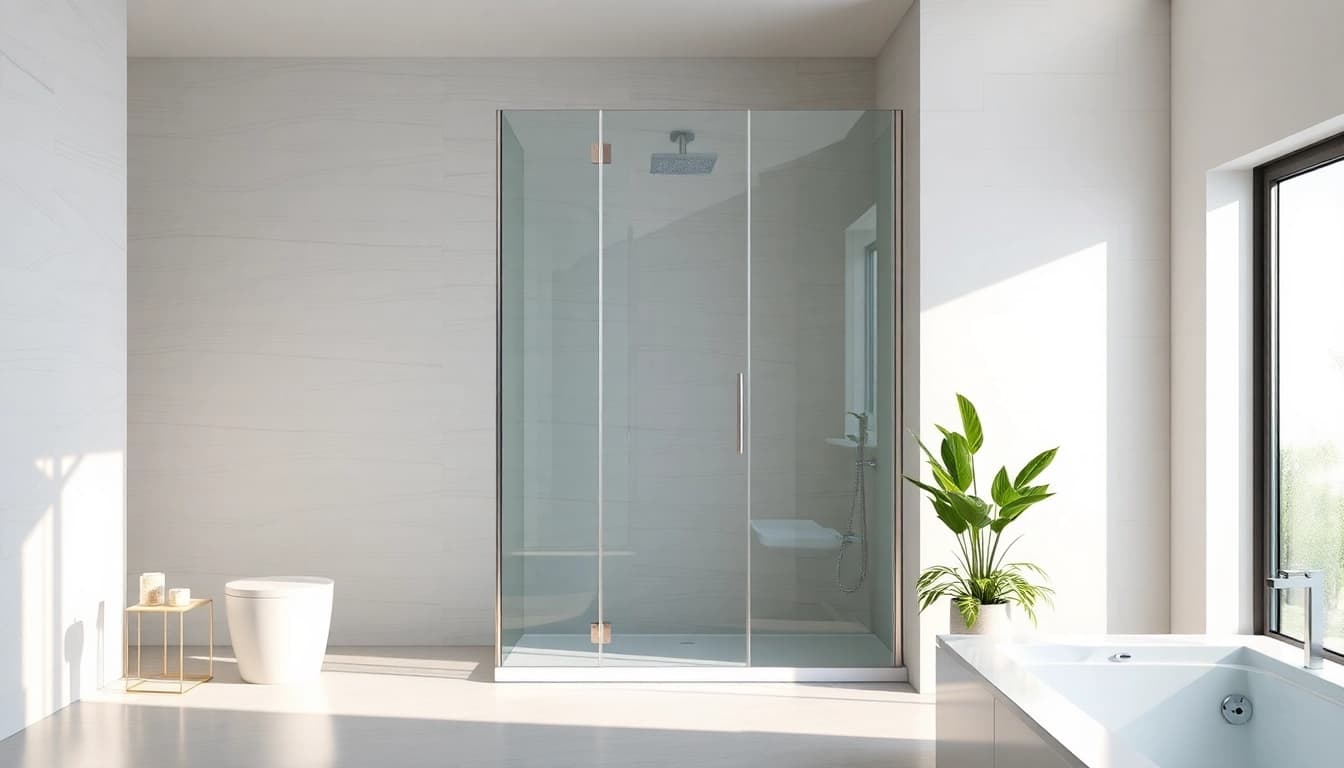 Erleben Sie den Komfort der sonni Duschkabine 100x100 in einem modernen Badezimmer.