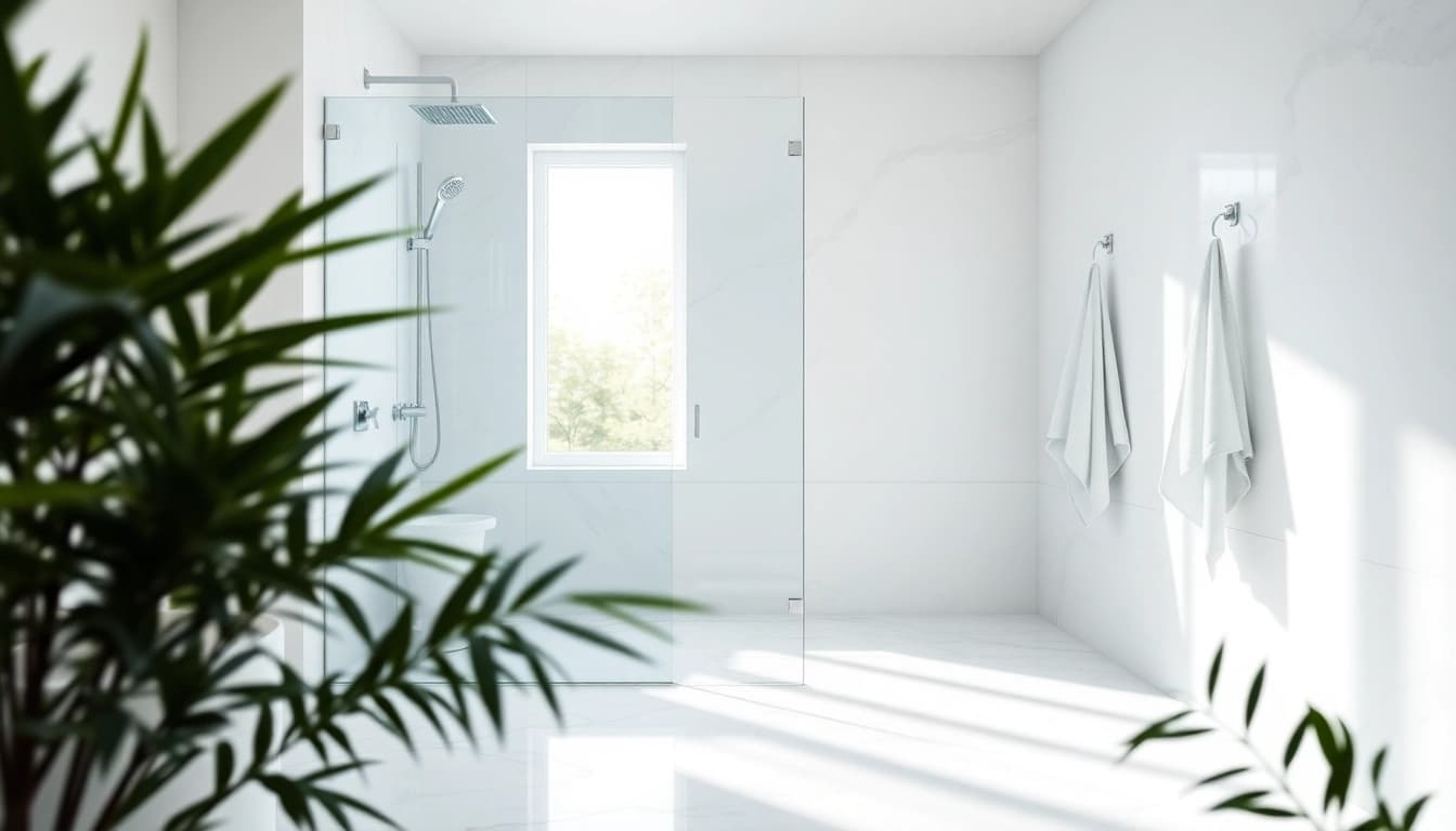 Experience elegant showers au in a modern bathroom with sleek design and bright natural light.