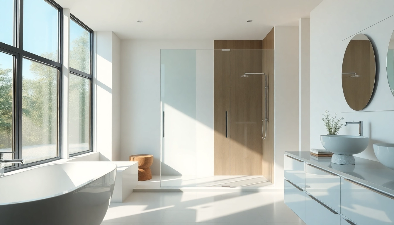 Stylish shower doors sliding enhance the modern bathroom's elegance and functionality.