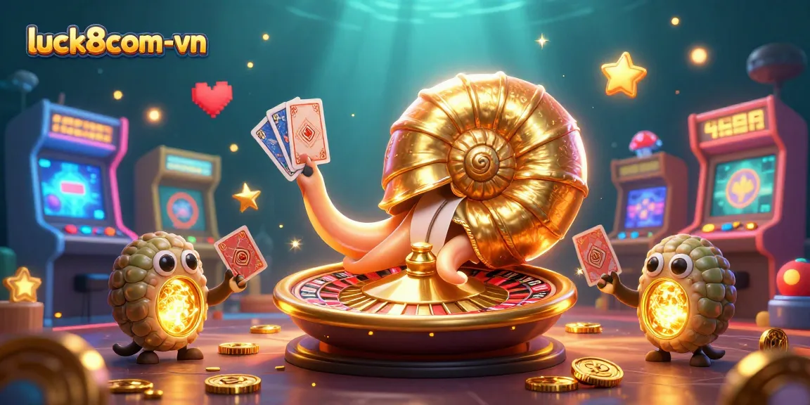 Experience luck8com-vn with the ancient giant nautilus in a vibrant 3D casino scene