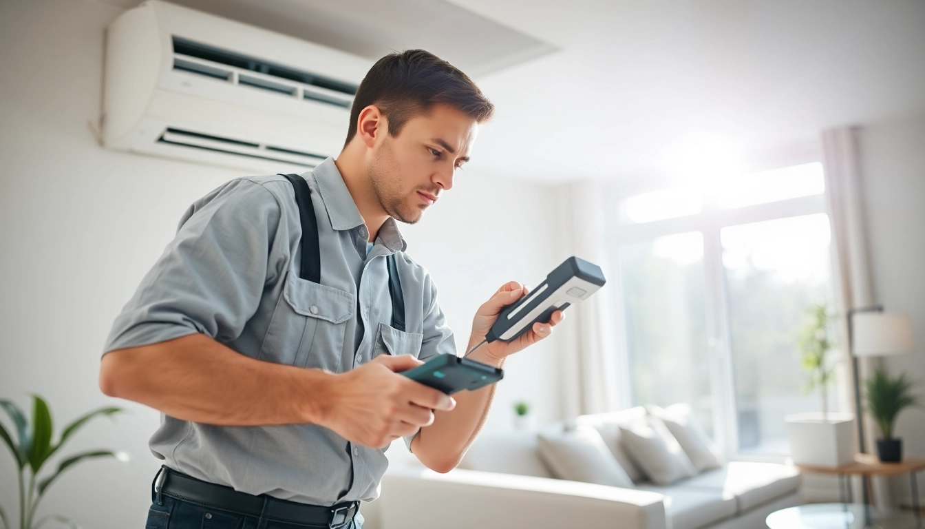 Efficient air conditioning repair technician servicing a unit in Tampa.