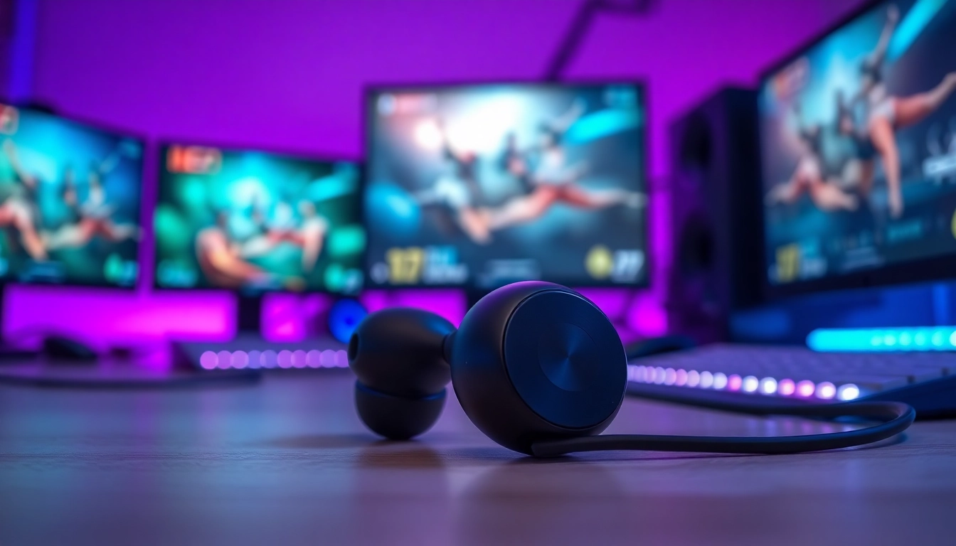Experience game immersion with the sleek PRO60 Gaming Earbuds enhancing your audio quality.