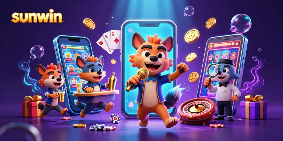 Join the laughter at sunwin's comedy casino, featuring fun hyenas and exciting game elements.