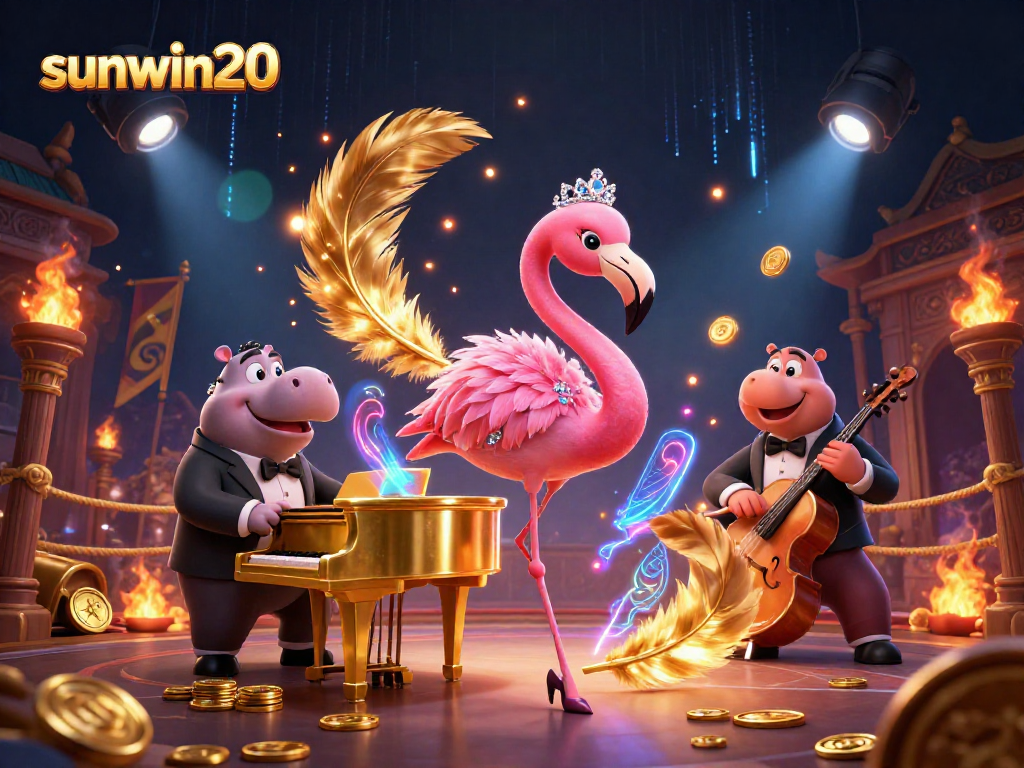 Experience the thrill of sunwin20 with vibrant 3D casino characters and dynamic gaming elements.
