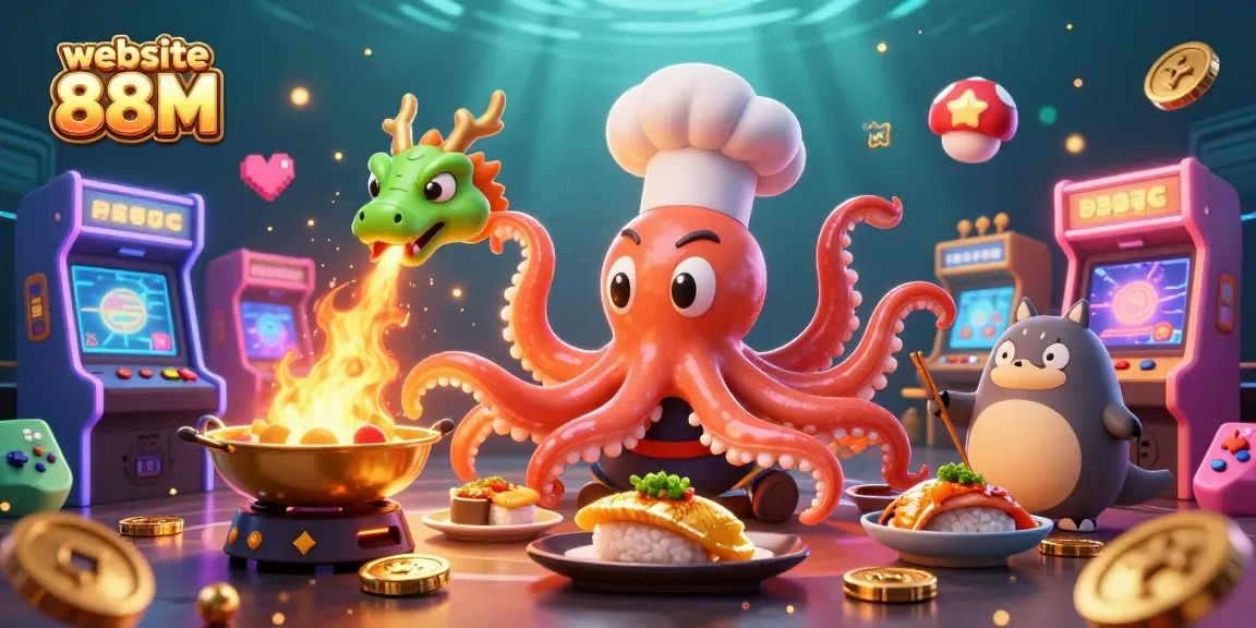 Engage with vibrant gameplay at website 88M featuring rich casino elements and animated characters.