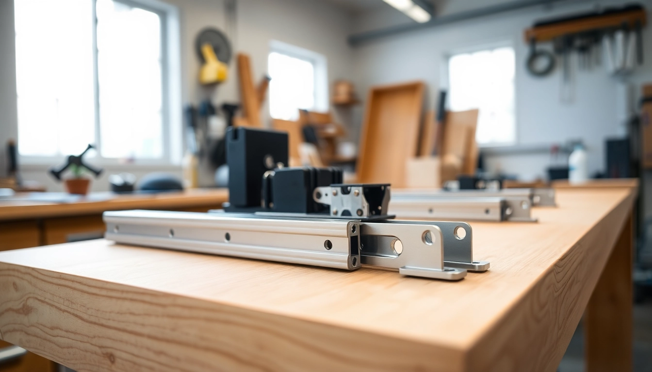 High-quality drawer slides supplier showcasing functionality and precision in a professional setting.