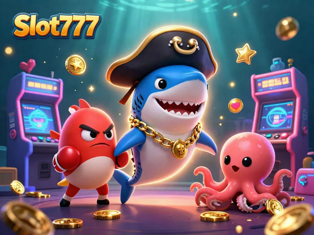 Memenangkan Slot777 dengan simbol permainan mesin slot dan karakter konyol, menghasilkan pengalaman bermain yang menarik.