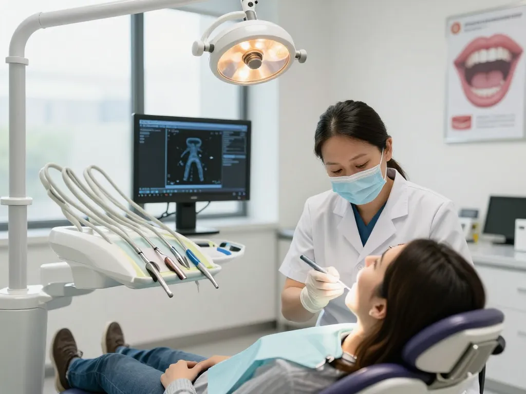 Dentist tips for oral health showcased in a modern dental clinic atmosphere