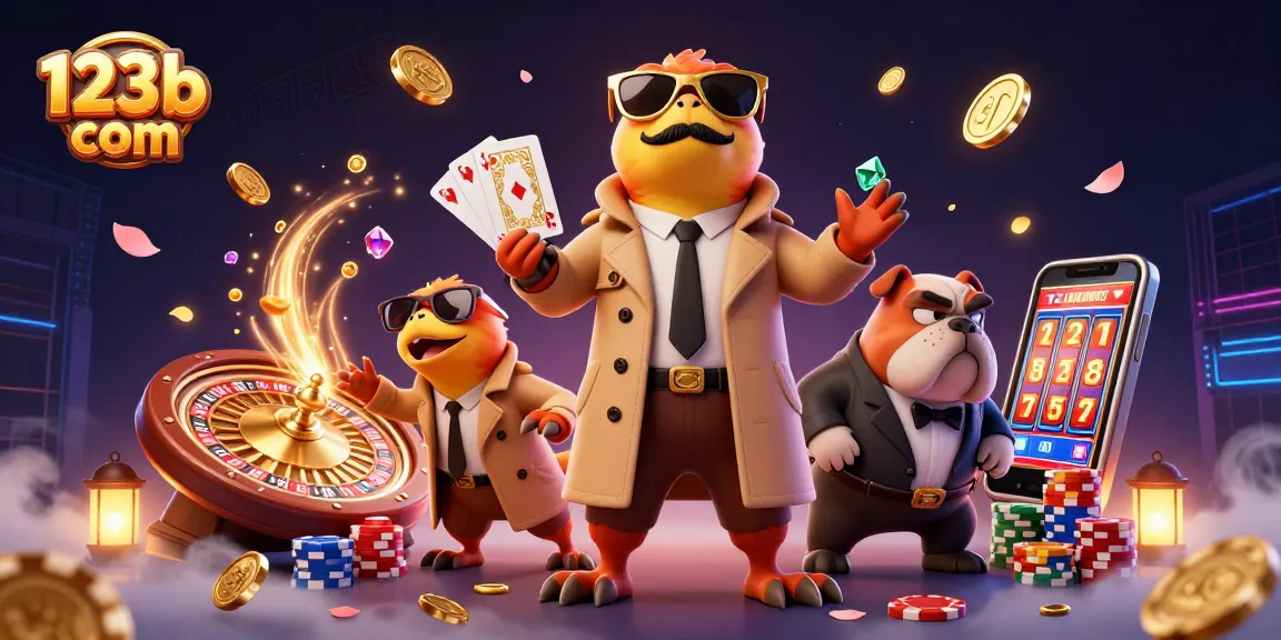 Experience thrilling gameplay at 123b com with vibrant casino elements and energetic characters.