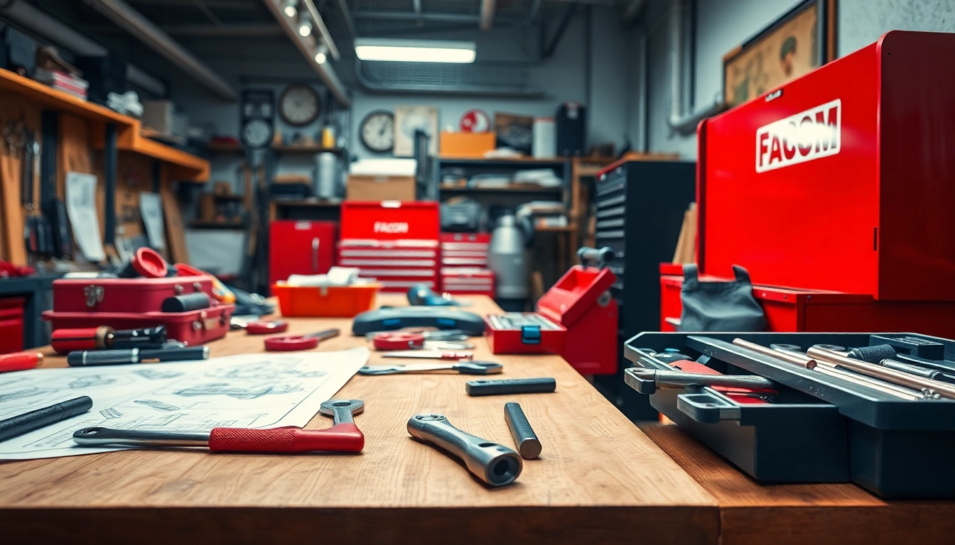 Explore a facom tool bench where precision meets productivity.