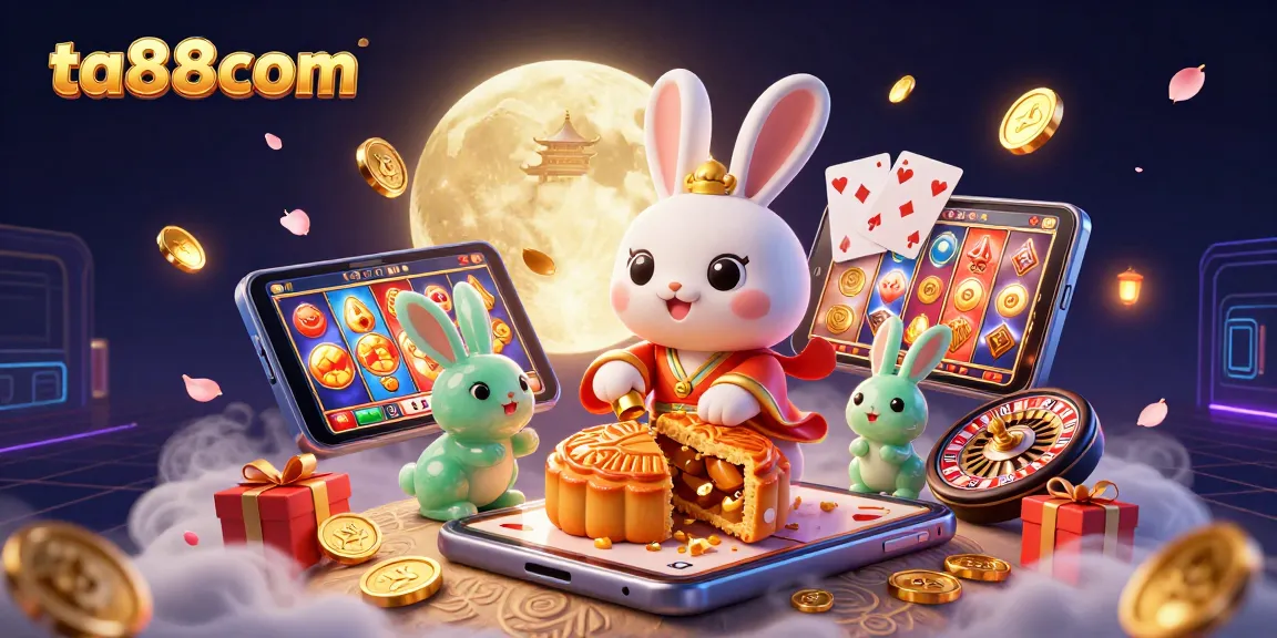 Experience the thrill of ta88com's vibrant casino games with animated illustrations of iconic gambling themes