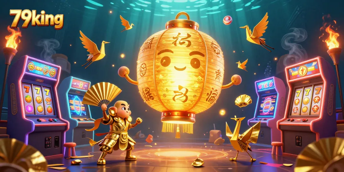 Experience thrilling wins at 79king in a vibrant casino scene with glowing game elements