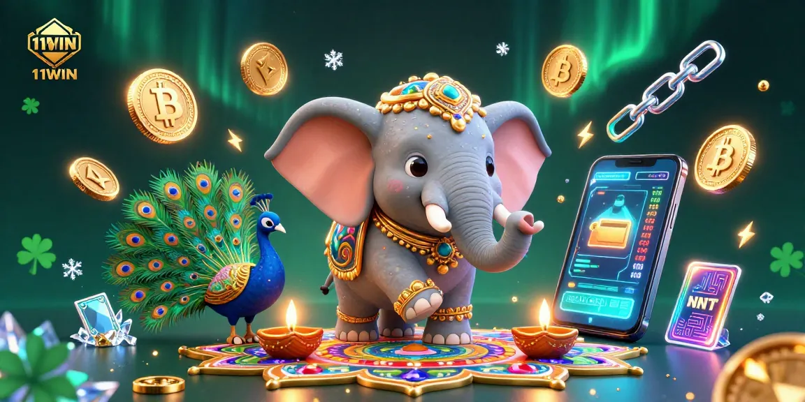 Engage in 11WIN's thrilling online casino experience with colorful characters and vibrant game elements.