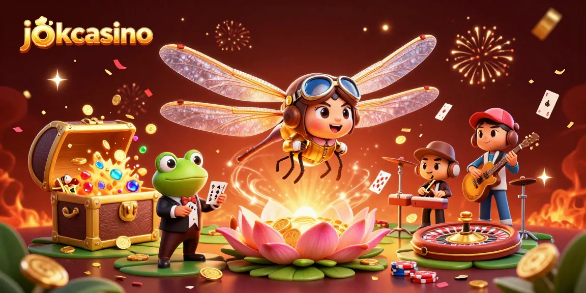 Experience the thrilling world of jokacasino with a captivating dragonfly pilot scene featuring games and excitement